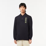 Lacoste Polo manches longues Original L.12.12 avec badges iconiques Taille XXL Bleu Marine