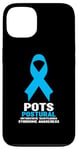 Coque pour iPhone 13 T-shirt bleu clair de sensibilisation - Support POTS Awareness