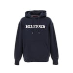 Sweat Capuche Hooded Tommy Hilfiger Monotype Embro Hoodi Bleu Marine