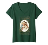 Little Women Louisa May Alcott Vintage Book Cover V-Neck T-Shirt