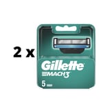 Partakoneen päät Gillette Mach 3, 5 kpl x 2 kpl paketti