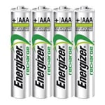 ENERGIZER Batteri AAA/LR03 Oppladbart Ni-Mh 500mAh 4-pack