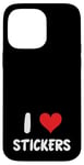 iPhone 14 Pro Max I Love Stickers - Heart - Art Artist Journal Journaling Case