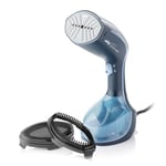 Minky Handheld Garment Steamer, Steam Pro+ Range, Clothes Steamer Handheld, Travel Steamer, Travel Iron, 250ml Water Tank, 30 Second Fast Heat-Up Time, 1500W, 2 in 1 Fabric and Lint Brush, Blue