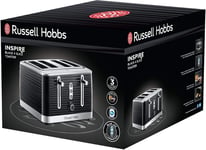 Russell Hobbs Inspire 4 Slice Toaster Bread Toaster Extra wide slots - 24381