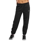 Champion Women's, Reverse Weave, Fleece Joggers, Sweatpants, 30", Black C Logo, M