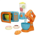 COLORBABY 47952 My Home Set appareils électroménagers Jouet, Micro-Ondes, mixeur, mixeur pour Enfants, Jouets pour Enfants 24 Mois, Accessoires de Cuisine pour Enfants, Jeu de tâches ménagères, Jeux