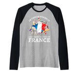 I'm Tired of Waking Up and Not Being in France Funny France Raglan Baseball Tee