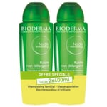 Bioderma Nodé Shampooing Fluide Non Détergent 2 x 400ml