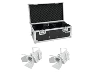 EUROLITE Set 2x LED THA-40PC wh + Case, Eurolite Set 2x LED THA-40PC vit + Case