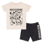 Mickey Mouse & Friends Girls Minnie Mouse Shorts & Top Set - 5-6 Years