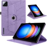 Coque Pour Tablette Xiaomi Pad 6s Pro 12.4"" 2024 Pu Cuir 360°Rotatif Multi-Angle Stand Flip Protection Housse Xiaomi Pad 6s Pro 12.4 Rotating Cover Tablette Etuis Xiaomi Pad 6s Pro,Violette