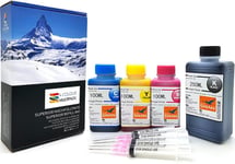 Blue Swan Kit de recharge pour cartouches d'encre Canon PG540 CL541 PG-540 CL-541 Pixma MG3550 MG4250 MG3650 MX535