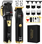 HIENA PRO Hair Clippers Men Cordless T Liners Hair Trimmer Set,Men Professional