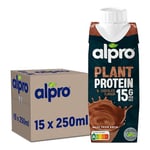 Alpro - Boisson végétale - Soja protéine goût chocolat - 250ml - Lot de 15x250ml