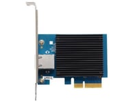 Asustor Nettverkskort Asustor As-T10g3 Enkeltports Nettverkskort, 10Gbase-T (Rj45) S, 2X M.2 Nvme Ssd, Pcie 3.0 X4