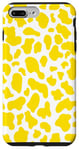 Coque pour iPhone 7 Plus/8 Plus motif imprimé vache jaune - Motif vache coeur jaune femme