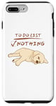 iPhone 7 Plus/8 Plus Cute lazy sleeping Labrador Dog Lover to do list nothing Case