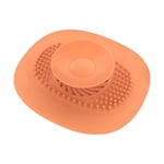 cyclingcolors 1x Bouchon Baignoire Universel Vidange Silicone Evier Lavabo Cuisine Protection Sol Buanderie Salle Bain Filtre Odeur, Orange