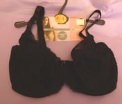 Marks & Spencer 32E new black lace underwired full cup non-padded bra