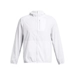 Men's Jacket Under Armour UA Launch Lightweight Full Zip Hooded in White