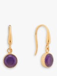 Auree Barcelona Birthstone Gold Vermeil Drop Earrings