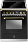 Ascot - Combi-Steam 70 cm (1 oven) (Sort/Messing) Induktion