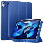 ZtotopCase Case for New iPad Air 4 10.9, Ultra Slim Smart Magnetic Back,Trifold Stand Protective Cover with Auto Wake/Sleep for 2020 iPad Air 4 10.9 Inch 2020 & iPad Pro 11 inch 2018, Blue
