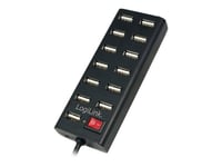 LogiLink USB 2.0 Hub 13-Port with On/Off Switch - Concentrateur (hub) - 13 x USB 2.0 - Ordinateur de bureau