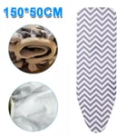 Super Extra Wide Large Elasticated Ironing Board Cover Replacement 150x50cm NEW