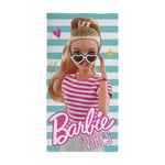 Barbie Large Towel Soft Feel Cotton Vibes Children's Bath | Pool | Beach