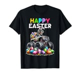 Kids Boys Happy Easter TRex Monster Truck Easter Egg Hunt T-Shirt