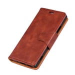 Flip Phone Cover for ASUS ZenFone Max Plus (ZB570TL), Leather Case Business Wallet Case with [Card Slots], Kickstand Phone Cover Magnetic Closure Case for ASUS ZenFone Max Plus (ZB570TL) (Brown)