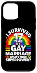 iPhone 12 mini 17th Wedding Anniversary 17 Years Gay Marriage Husband Case