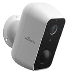 Hom-IO | Caméra WiFi Externe et Interne à Batterie, HOM-Batt-CAM, Caméra de Sécurité Smart WiFi 2MP, Capteur PIR, Vidéosurveillance avec Optique de 130