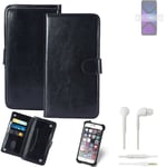 CASE FOR Lenovo Legion Phone Duel 2 FAUX LEATHER + EARPHONES PROTECTION WALLET B