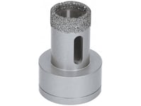 Bosch 2608599031 Fresa A Secco Diamantata 1 Pezzo 25 Mm 1 Pz., Single/Enkelt, Vinkelsliper, Stein, Flis, Murstein, Sandsten, Grå, 3,5 Cm, 2,5 Cm