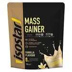 Isostar Mass Gainer Poudre pour Boisson Hyperprotéinée, Vanille, 700 g 14 Boissons