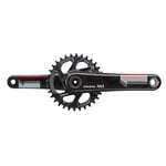 SRAM XX1, GXP Q-FACTOR 168mm Chainset-175mm Black/Red 175mm