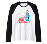 Funny Hate Anti Happy Valentine's Day Humor Raglan Baseball Tee