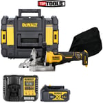 Dewalt DCW682NT18V XR Brushless Biscuit Jointer + 1x 4Ah Battery, Charger & Case