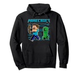 Minecraft Steve & Creeper Run Run Run Pullover Hoodie