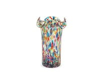 Venetian Glass Vase Frosted by Brand H&H 25 cm