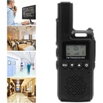 Talkie walkie Mini talkie-walkie portable 99 canaux longue portée radio bidirectionnelle pour hôtel 100-240 V noir (prise UE)