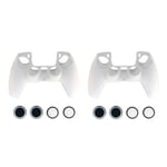 2x Silikonskydd för Playstation 5 PS5 Kontroll - Vit Vit one size