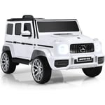 Costway - 12V Mercedes-Benz G63 Voiture Electrique Enfant avec Télécommande & Musique, Véhicule Electrique avec Fenêtre Amovible, Démarrage