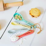 Sass & Belle Retro Trend Pastel Colour Kitchen Essential 4PCK Measuring Spoons