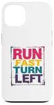 iPhone 13 Run Fast Turn Left - Funny Track Runner Motivational Fitness Case