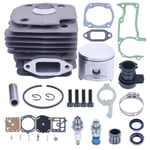 52 mm Cylindre Piston Kit pour tronçonneuse  Husqvarna 372XP 371 365 362 375K Gros alésage  Remplacer les pièces 503 93 93 72