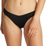 Calvin Klein Women’s Delta Brazilian Bikini Bottoms with Branding, Black (Pvh Black), M